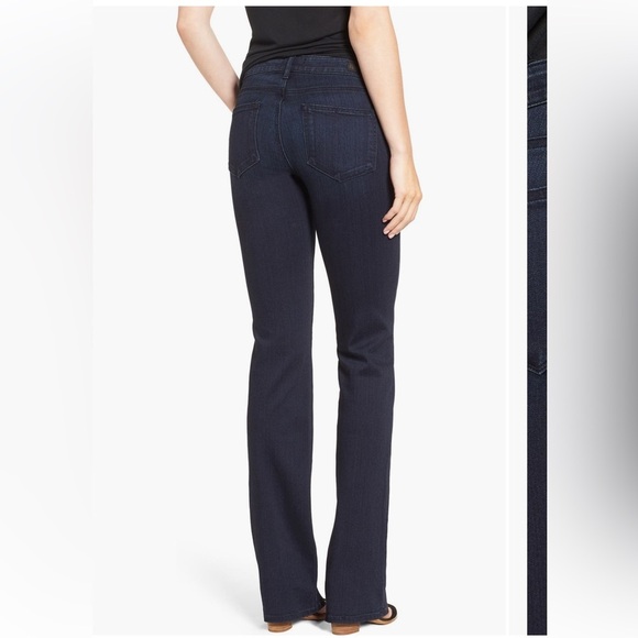 Paige Bootcut Dark Blue Jeans - Picture 2 of 7